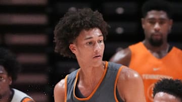 Tennessee's Nate Ament at basketball practice on July 14, 2025, in Knoxville, Tennessee.