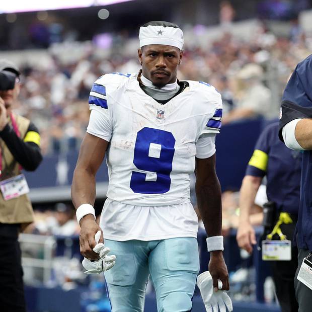 Dallas Cowboys wide receiver KaVontae Turpin heads to the locker room during the third quarter at AT&T Stadium 