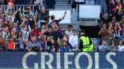 Graham Hansen abriu o placar para a festa da torcida culé