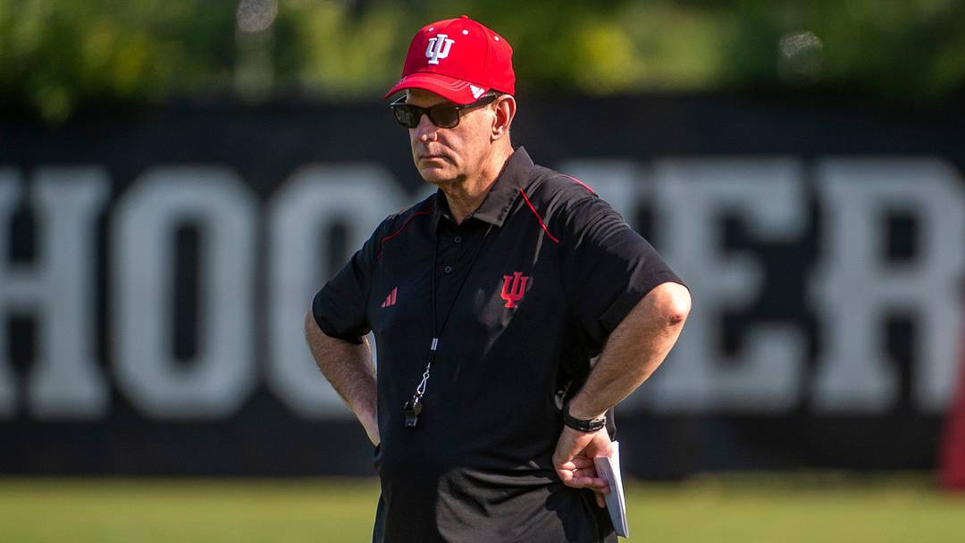 Head Coach Curt Cignetti at Indiana University football practice on Wednesday, July 30, 2025.