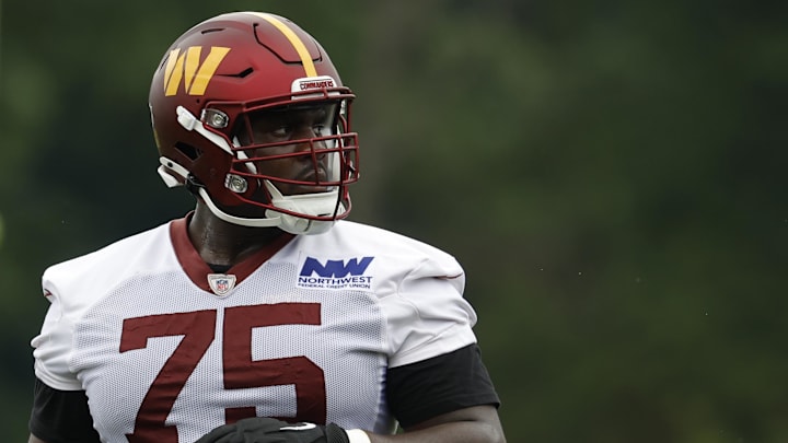 Chris Paul OG Washington Commanders. Mandatory Credit: Geoff Burke-Imagn Images