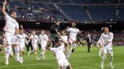 Nach der Partie gab es für die Eintracht-Spieler kein Halten mehr