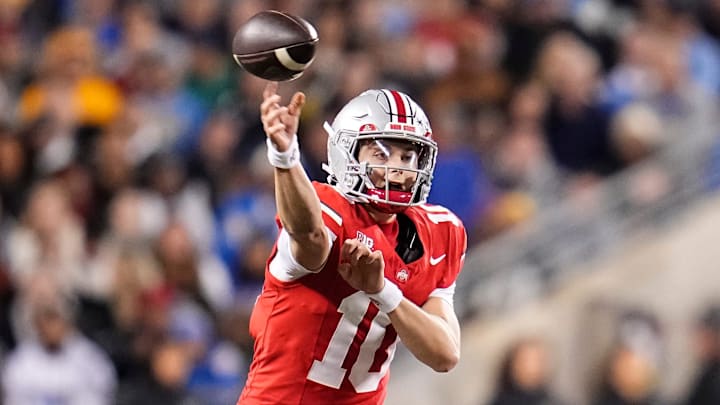 Julian Sayin has Ohio State on the brink of its first Big Ten championship appearance since 2020. Julian Sayin has Ohio State on the brink of its first Big Ten championship appearance since 2020.