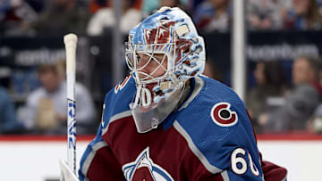 Colorado Avalanche netminder Justus Annunen had a tough game against the Utah Hockey Club, but made solid saves when needed.