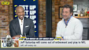Louis Riddick and Jeff Saturday share a laugh about unretiring.