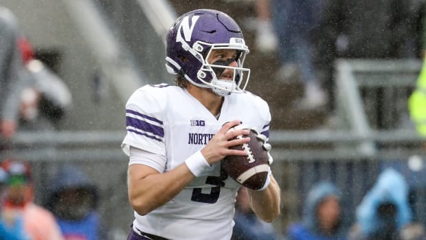 Penn State Nittany Lions quarterback Ryan Hilinski (3) drops back in the pocket against the Northwestern Wildcats