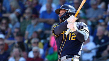 Former Philadelphia Phillie and current Milwaukee Brewers first baseman Rhys Hoskins is dominating this spring.