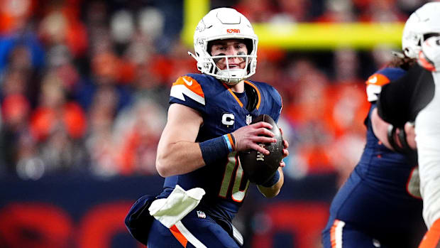 Nix has shown promise in his rookie season, leading the Broncos to a 41–32 win over the Browns.