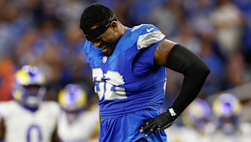 Detroit Lions pass rusher Marcus Davenport