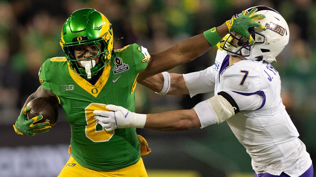 Oregon dropped 51 points on James Madison in the first round of the CFP, which included a 34–6 halftime lead. 