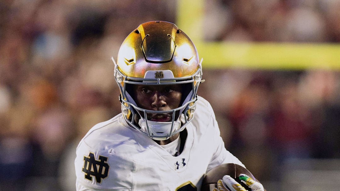 Notre Dame Fighting Irish wide receiver Malachi Fields