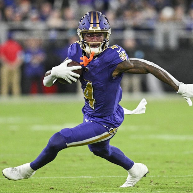 Baltimore Ravens wide receiver Zay Flowers