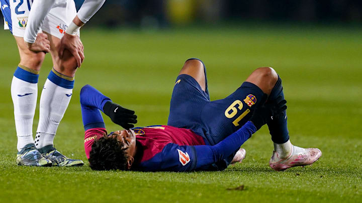 Lamine Yamal's ankle got twisted 16 minutes into Barcelona's game against Leganes over the weekend. Lamine Yamal's ankle got twisted 16 minutes into Barcelona's game against Leganes over the weekend.