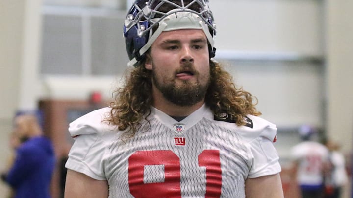 New York Giants' defensive lineman Casey Rogers, a former two-sport athlete at Syracuse's Westhill High, blocked a field goal attempt in the Giants loss to the New Orleans Saints on Sunday.