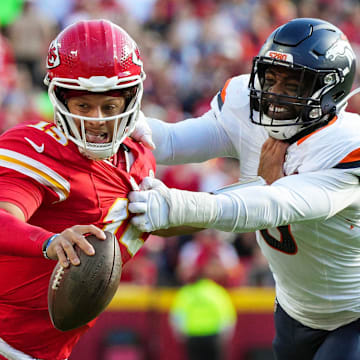 The Chiefs are road favorites against the Broncos in NFL Week 11 action in the AFC West.