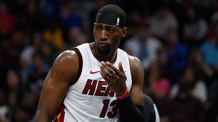 Miami Heat center Bam Adebayo (13) reacts (Mandatory Credit: Reggie Hildred-USA TODAY Sports)