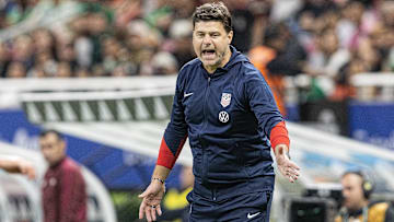 USA head coach Mauricio Pochettino during their 2-0 loss to Mexico at Estadio Akron. Mandatory Credit: Erich Schlegel-Imagn Images