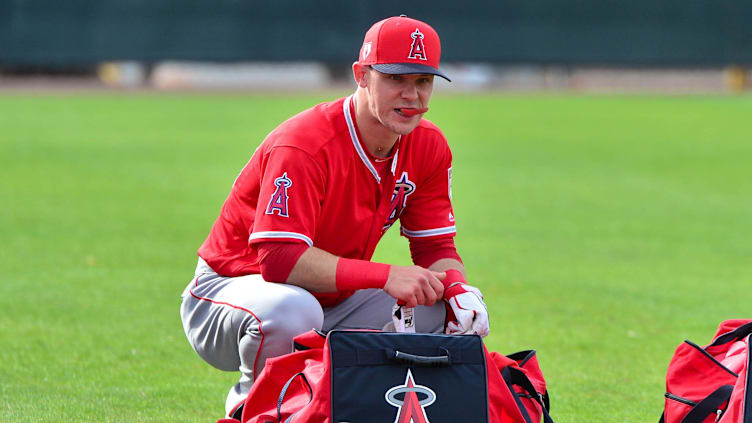 Feb 15, 2019; Tempe, AZ, USA; Jack Kruger, LA Angels