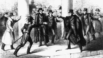 Illustration of the Attempted Assassination of the President of the United States, January 30, 1835