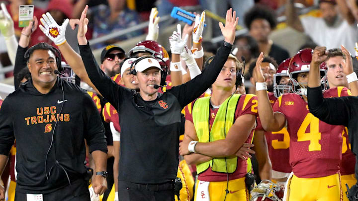 USC Trojans head coach Lincoln Riley
