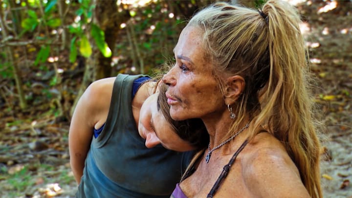 “Operation: Italy” – Castaways get the biggest reward of the season with surprise letters from home. Then, balance and dexterity are tested at a crucial immunity challenge to guarantee a spot in the final six, on SURVIVOR, Wednesday, December 4 (8:00-9:30 PM, ET/PT) on the CBS Television Network, and available to stream on Paramount+*. Jeff Probst serves as host and executive producer. Pictured (L-R): Caroline Vidmar and Sue Smey. Photo: CBS ©2024 CBS Broadcasting, Inc. All Rights Reserved.