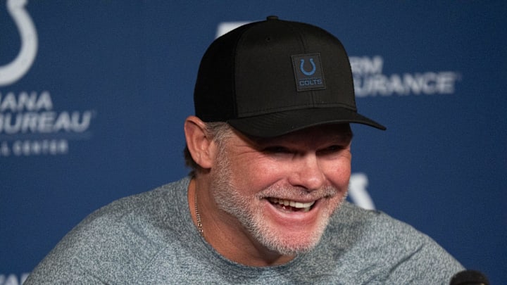 Indianapolis Colts general manager Chris Ballard speaks