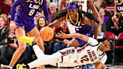 Jan 24, 2025: South Carolina Gamecocks guard MiLaysia Fulwiley passes away from LSU Lady Tigers guard Flau'Jae Johnson.