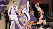 TCU women's basketball Sedona Prince and Hailey Van Lith in the game earlier this season against Idaho State.