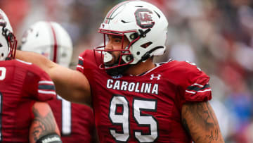 South Carolina football defensive tackle Alex "Boogie" Huntley
