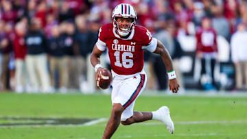 South Carolina Gamecocks quarterback LaNorris Sellers (16)