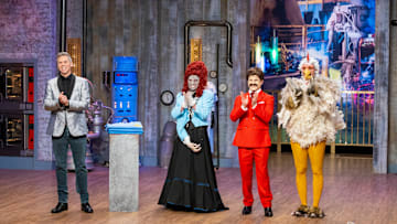 Host John Henson, Judges Stephanie Boswell, Zac Young and Carla Hall deliver the final results as seen on Food Network's Halloween Baking Championship