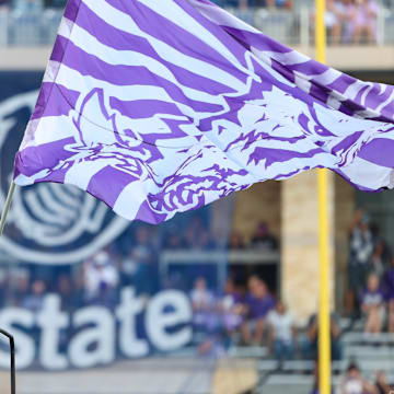 Superfrog gets the stadium rocking with a stellar pregame entrance. 