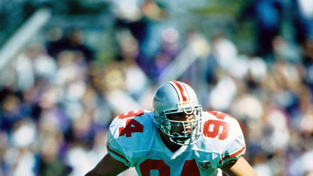 Sep 10, 1994; Seattle, WA, USA; Ohio State Buckeyes linebacker Mike Vrabel (94) in action against the Washington Huskies