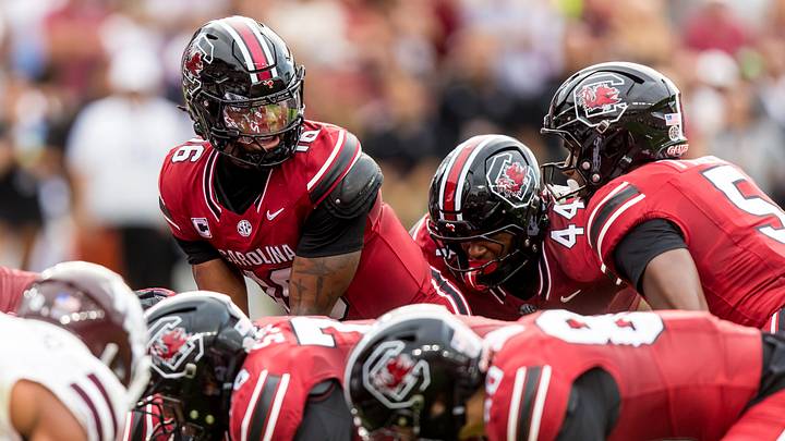Sep 19, 2026; Columbia, South Carolina, USA;  South Carolina Gamecocks quarterback LaNorris Sellers (16) prepares to to take the snap against the Mississippi State Bulldogs in the first quarter at Williams-Brice Stadium.  Mandatory Credit: Jeff Blake-Imagn Images