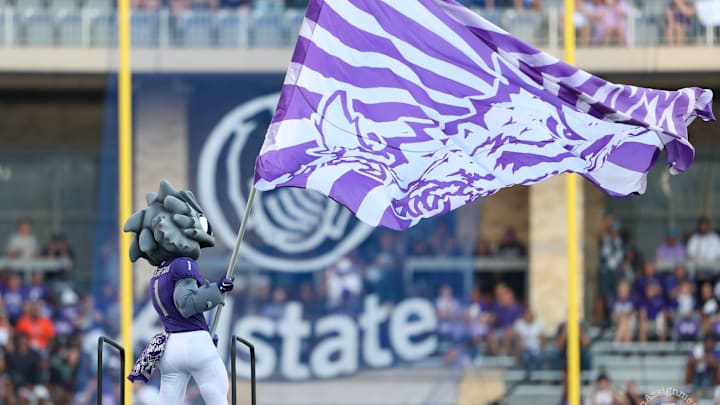 Superfrog gets the stadium rocking with a stellar pregame entrance. 