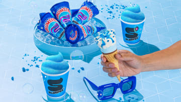 Drumstick Slurpee Blue Raspberry Vanilla Cone for summer