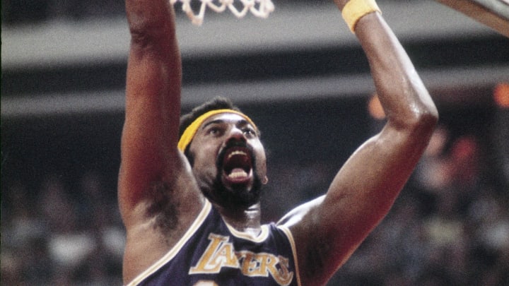 Unknown date; New York, NY, USA; FILE PHOTO; Los Angeles Lakers center Wilt Chamberlain (13) in action against the New York Knicks at Madison Square Garden. Mandatory Credit: Manny Rubio-USA TODAY Sports