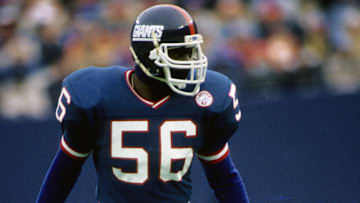 New York Giants linebacker Lawrence Taylor (56) Mandatory Credit: Malcolm Emmons-Imagn Images
