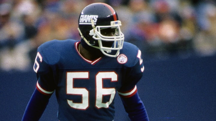 New York Giants linebacker Lawrence Taylor (56) Mandatory Credit: Malcolm Emmons-Imagn Images