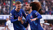 Marc Cucurella (right) scored his fourth league goal of the season.