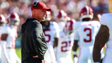Alabama Crimson Tide head coach Kalen Deboer