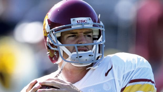 USC Trojans quarterback Mark Sanchez Carson Palmer Matt Leinart USC Trojans football