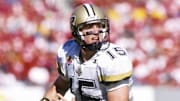 Purdue Boilermakers quarterback Drew Brees (15) in action