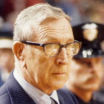 John Wooden is regarded as the greatest collegiate basketball coach in the history of the sport. 