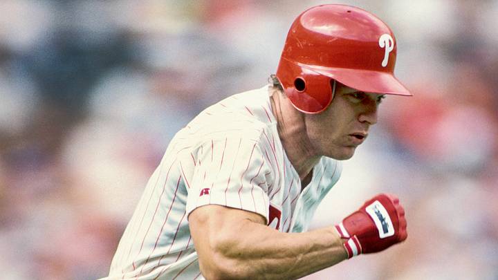 Unknown date 1993; Philadelphia, PA, USA: FILE PHOTO; Philadelphia Phillies outfielder Lenny Dykstra in action during the 1993 season at Veterans Stadium. Mandatory Credit: USA TODAY Sports