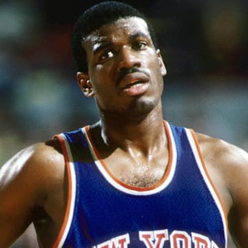 Feb 7, 1985; Portland, OR, USA: FILE PHOTO; New York Knicks forward Bernard King (30) against the Portland Trail Blazers at Memorial Coliseum. Mandatory Credit: Imagn Images