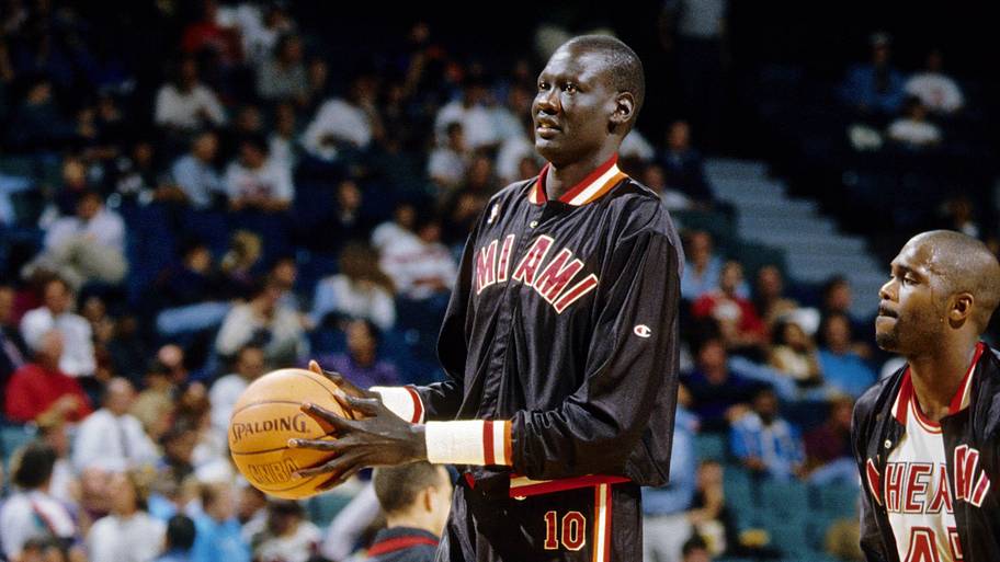 Miami Heat center Manute Bol during the 1993 season.