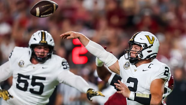 Diego Pavia in Week 3 against South Carolina