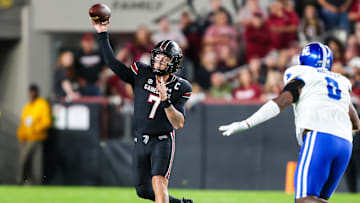 South Carolina football quarterback Spencer Rattler