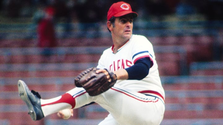 Cleveland, OH; USA; FILE PHOTO; Cleveland Indians pitcher Gaylord Perry in action on the mound at Cleveland Stadium. Mandatory Credit: Tony Tomsic-USA TODAY NETWORK
